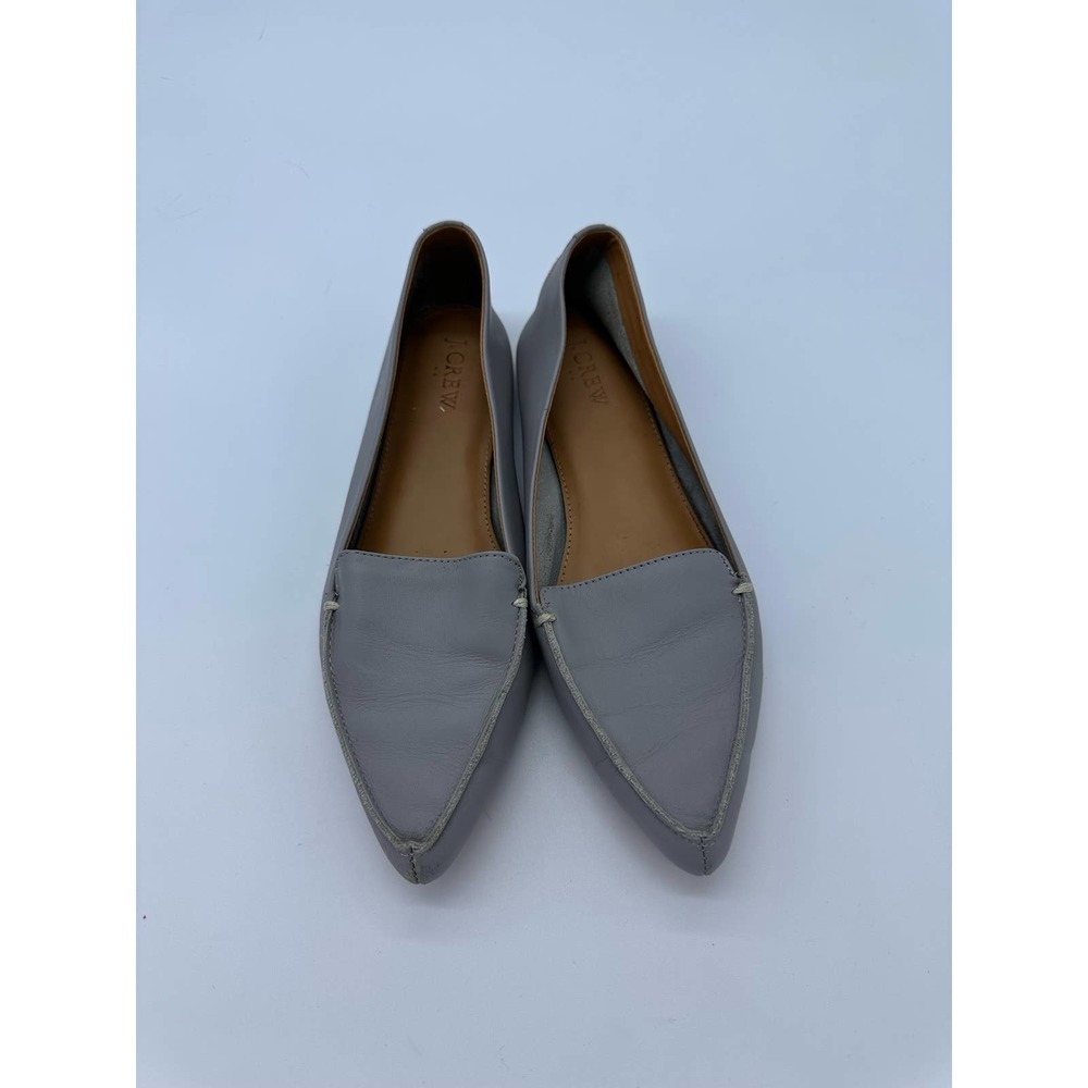 J. Crew Women's Gray Leather flats size 8